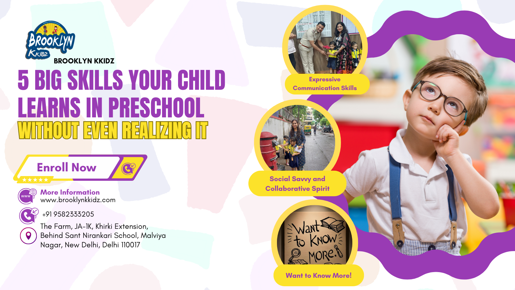brooklyn_kkidz_blog_2_5 Big Skills Your Child Learns in Preschool Without Even Realizing It_At Malvya Nagar
